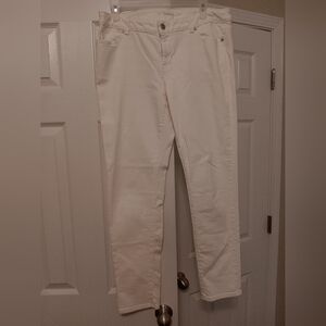 Michael Kors WHITE skinny leg stretch jeans 10